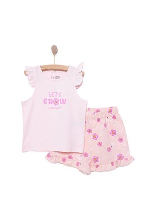 شلوارک و برمودا صورتی بچه گانه پارچه ebebek Hello Baby - کد 919985726