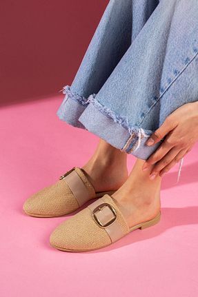 دمپائی قهوه ای زنانه چرم مصنوعی FUGA MODA - کد 917211403