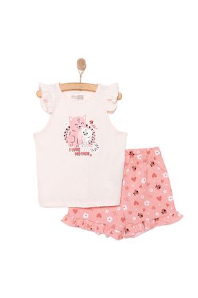 شلوارک و برمودا صورتی بچه گانه بافتنی ebebek Hello Baby - کد 919986103