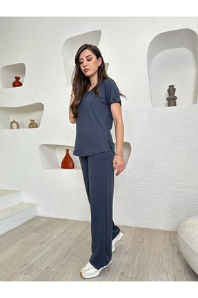 ست بالاتنه و پائین تنه رنگی زنانه بافتنی Devesta Moda - کد 917213628