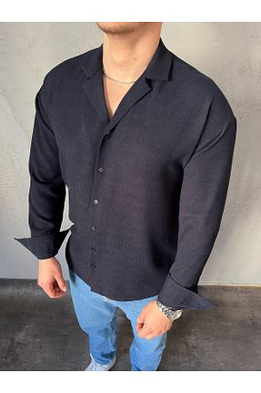 پیراهن سرمه ای مردانه رگولار PARSMEN GİYİM - کد 917212967