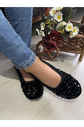 پاپوش مشکی زنانه پارچه ای Babet Merkezi - کد 901630541