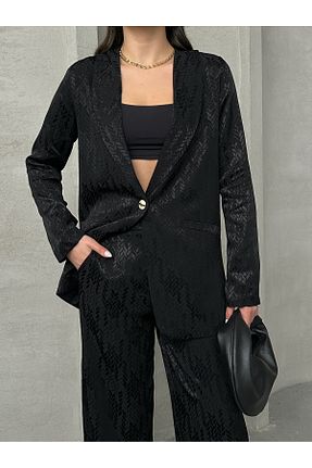 ست بالاتنه و پائین تنه مشکی زنانه بافتنی MD trend - کد 917284935