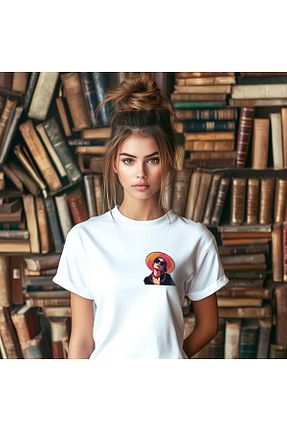 تیشرت سفید زنانه اورسایز BookOrBook - کد 844720089