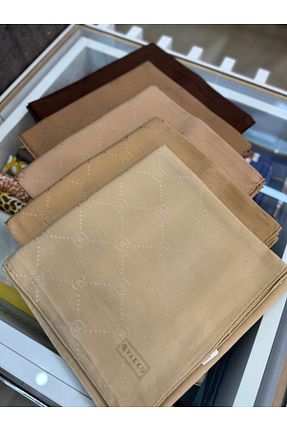 روسری بژ پنبه ای Vakko - کد 917338044