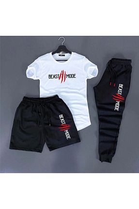 ست بالاتنه و پائین تنه سفید زنانه بافت YOHO SPORT - کد 897095550