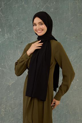 شال مشکی زنانه ویسکون İpekhan - کد 917334584