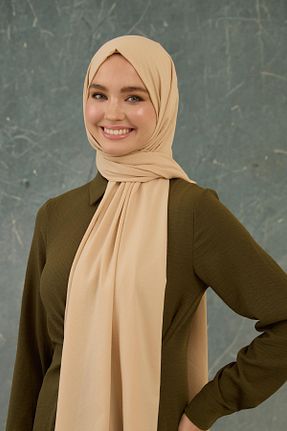 شال بژ زنانه ویسکون İpekhan - کد 917333034