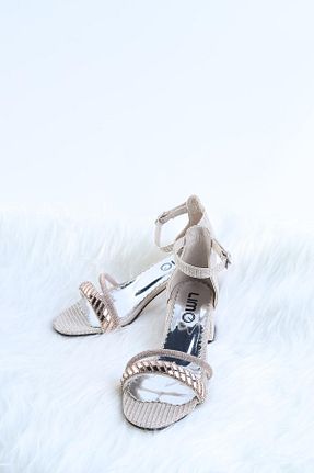 کفش مجلسی طلائی بچه گانه پاشنه تخت Moda Lime - کد 921273668