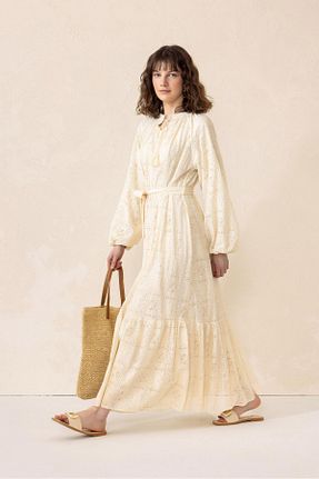 لباس حجاب بژ زنانه رگولار Olcay - کد 917350280
