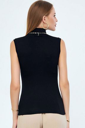 بلوز مشکی زنانه ساده MissKybele - کد 917348091