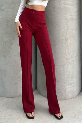 شلوار زرشکی زنانه مخلوط پلی استر Mogi Butik - کد 917302084