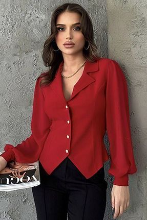 بلوز قرمز زنانه ساده Ottawe - کد 917359877