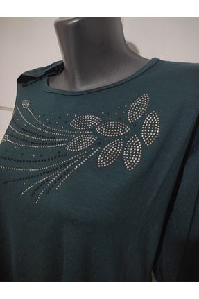 بلوز آبی زنانه طرح دار TOKSOY - کد 752278368