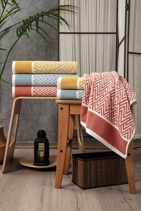 حوله آبی پنبه ای Sevim - کد 871385187