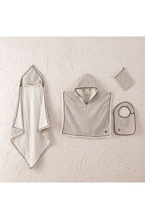 ست نوزادی طوسی بچه گانه پنبه ای Ecocotton - کد 353480252