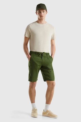 شلوارک و برمودا سبز مردانه Straight United Colors of Benetton - کد 822499415