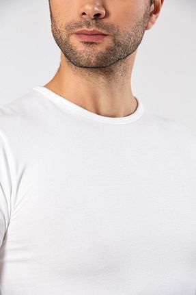 تیشرت سفید مردانه رگولار ERDEM İÇ GİYİM - کد 829589767