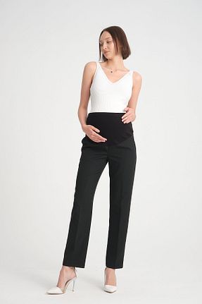 شلوار بارداری مشکی زنانه بافتنی KATLİN MATERNİTY WEAR - کد 828439277