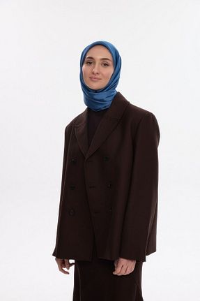 روسری سرمه ای ساتن cs camellia scarf - کد 917437108