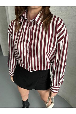 پیراهن زرشکی زنانه رگولار Keshka - کد 906481251