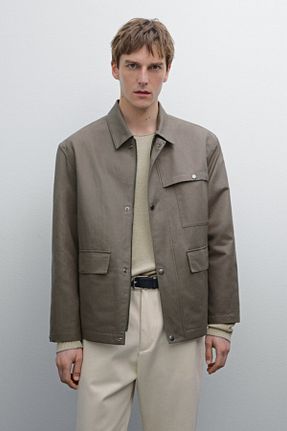 کت طوسی مردانه رگولار Massimo Dutti - کد 917448242