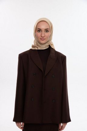 روسری بژ ساتن cs camellia scarf - کد 920542490