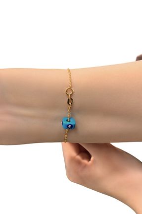 دستبند طلا طلائی زنانه 14 عیار Altınaşkı - کد 815681626