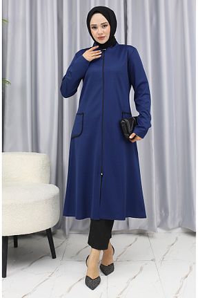 کلاه و ابایا سرمه ای زنانه بافتنی sefamerve - کد 917452391