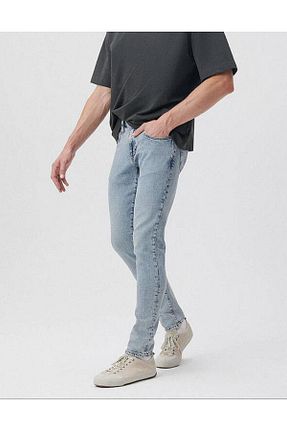 شلوار جین آبی مردانه پاچه تنگ CLASSİCS MEN - کد 917454510