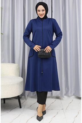 کلاه و ابایا سرمه ای زنانه بافتنی sefamerve - کد 917452391