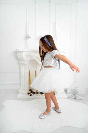 لباس سفید بچه گانه بافتنی DUCA - کد 920548992