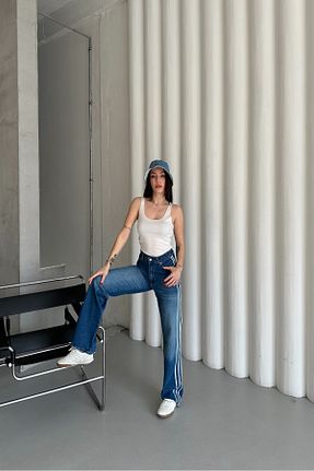 شلوار جین آبی زنانه پاچه گشاد XRAY JEANS - کد 917467481