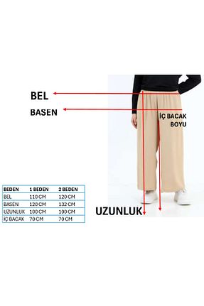شلوار مشکی زنانه پنبه پلی استر Berel Moda - کد 904096353