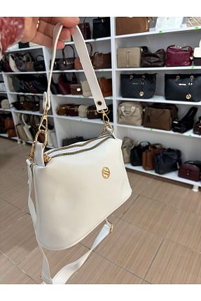 کیف دستی سفید زنانه ابعاد کوچک GÖNÜL - کد 917534270