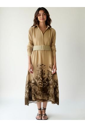 لباس بژ زنانه بافتنی AYASOFYA OTANTIK - کد 917533128