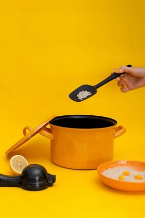قابلمه زرد قابل استفاده بر روی اجاق القایی EMAYlab - کد 852512117