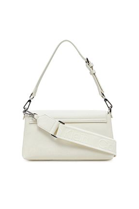 کیف دوشی بژ زنانه چرم مصنوعی Calvin Klein - کد 917481571