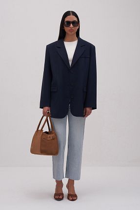کت سرمه ای زنانه Blazer Mathilda By Çiğdem Bilici - کد 917570829