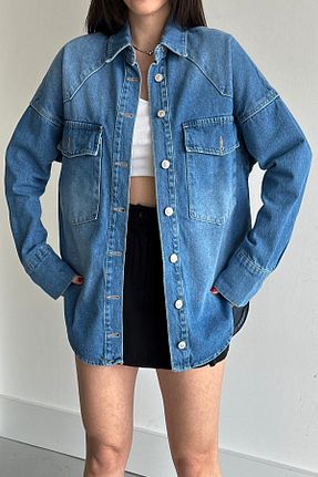 کت آبی زنانه اورسایز XRAY JEANS - کد 917573750