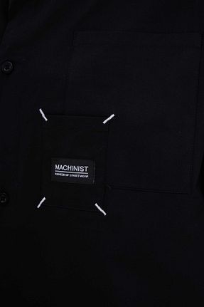 پیراهن مشکی مردانه اورسایز Machinist - کد 917568192