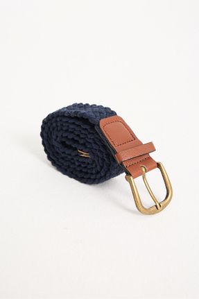 کمربند سرمه ای مردانه حصیر CARLOOG JEANS - کد 917552211