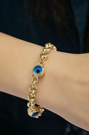دستبند نقره طلائی زنانه 925 عیار Papatya Silver - کد 33531975