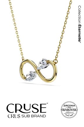 گردنبند نقره زرد زنانه 925 عیار Cruse - کد 903859358
