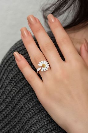 انگشتر نقره صورتی زنانه زیرکن Papatya Silver - کد 300911576