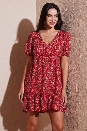 لباس قرمز زنانه بافتنی Lela - کد 917578120