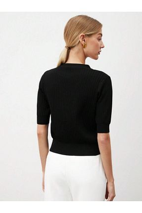 بلوز مشکی زنانه ساده Dier Moda - کد 917579540