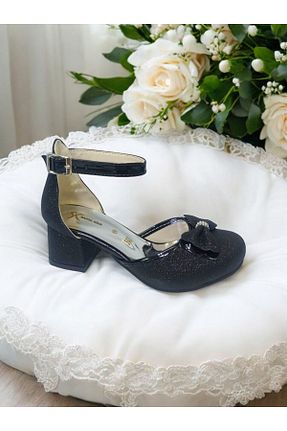 کفش مجلسی مشکی بچه گانه چرم مصنوعی PATİK BEBE - کد 899762093