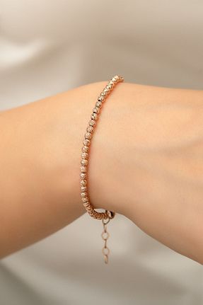 دستبند نقره طلائی زنانه 925 عیار Papatya Silver - کد 33531929