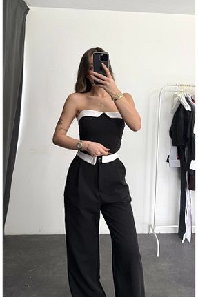 ست بالاتنه و پائین تنه مشکی زنانه اسلیم nona butik - کد 920609919